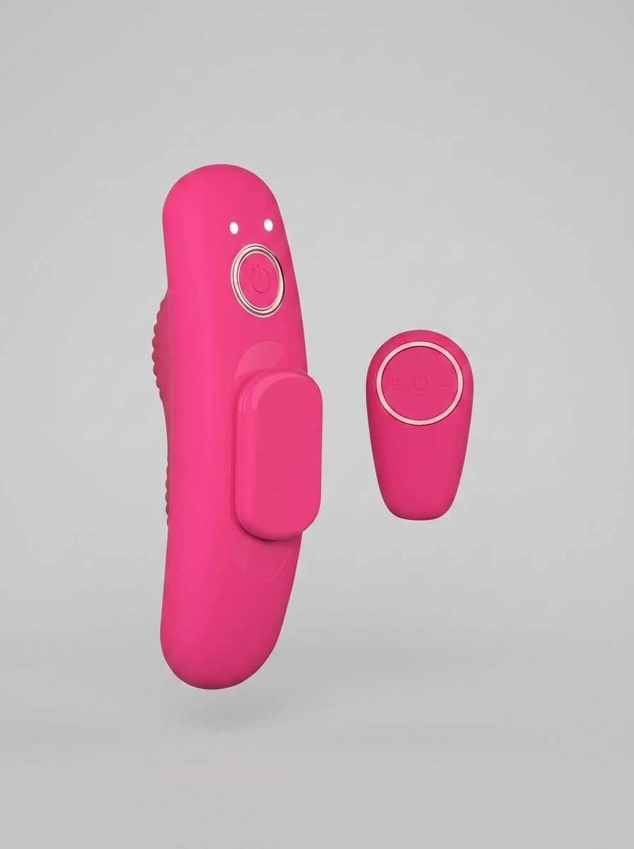 Party Color Toys Mina Veil remote-controlled panty vibrator with 10 functions, shown in a sleek design for discreet pleasure.