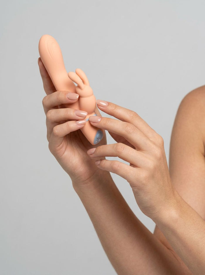 Mina Thrill Rabbit Vibrator with 5 Functions, G-Spot Curved Shaft, Clitoral Stimulation, Waterproof