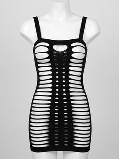 Seamless Criss Cross Cut Out Chemise Dress