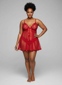 Scandals Sheer Floral Babydoll - Seductive Lingerie for Intimate Nights