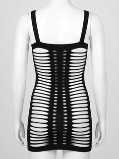 Seamless Criss Cross Cut Out Chemise Dress