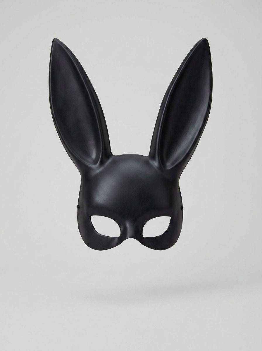 Plastic Bunny Mask Rabbit Masquerade Mask Bunny Ear Half Mask Party Ball Mask Cosplay Accessory for Easter Halloween