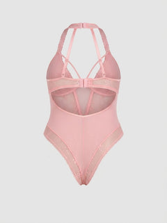 Elegant Pink Seduction Teddy Lingerie | Alluring Design Enhancing Your Curves