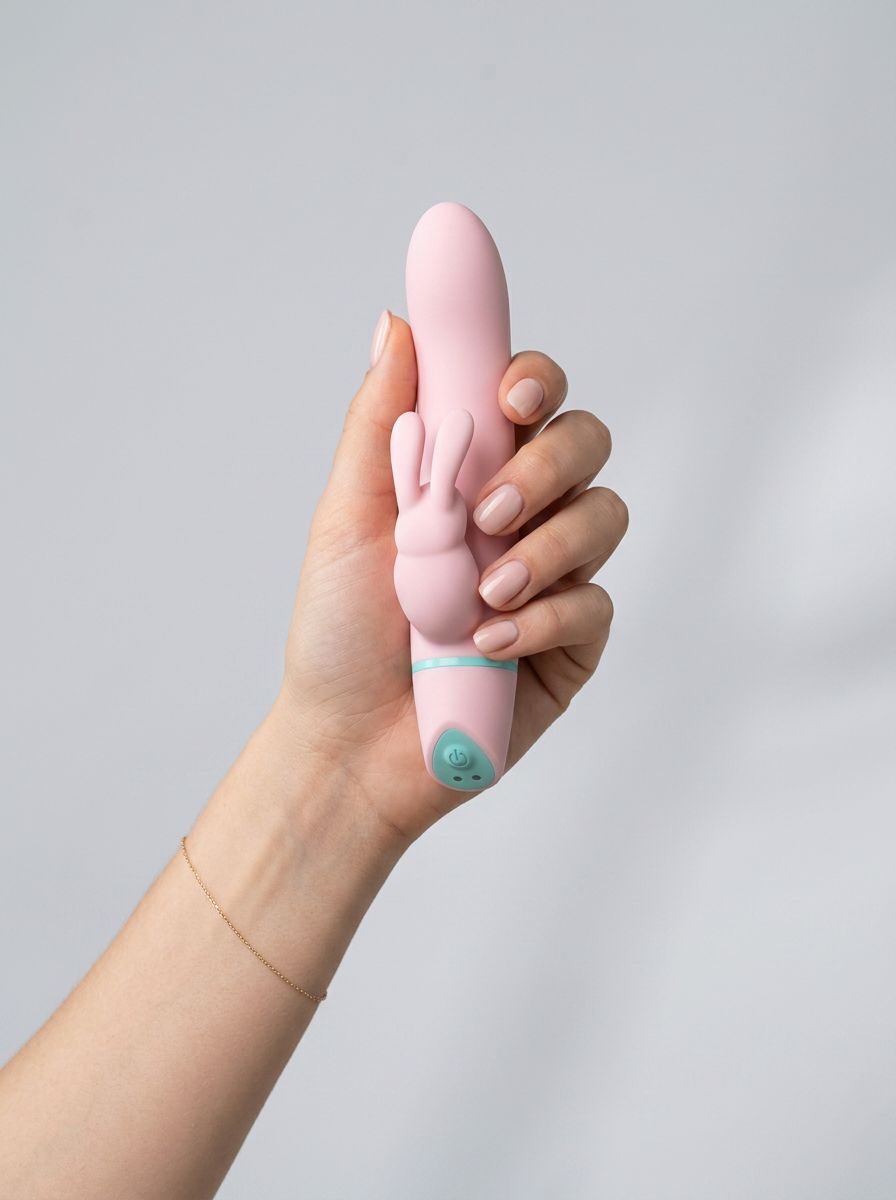MINA Ripple 5-function rotating rabbit vibrator with clitoral stimulation, waterproof design, and ergonomic shape for pleasure.