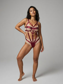 Strappy Teddy Bodysuit by Scandals