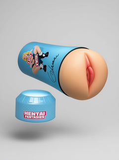 Hentai Fantasies Asuna TPE Masturbator With Textured Removable Sleeve, 8.7-Inch – premium character-inspired male masturbator with soft TPE sleeve