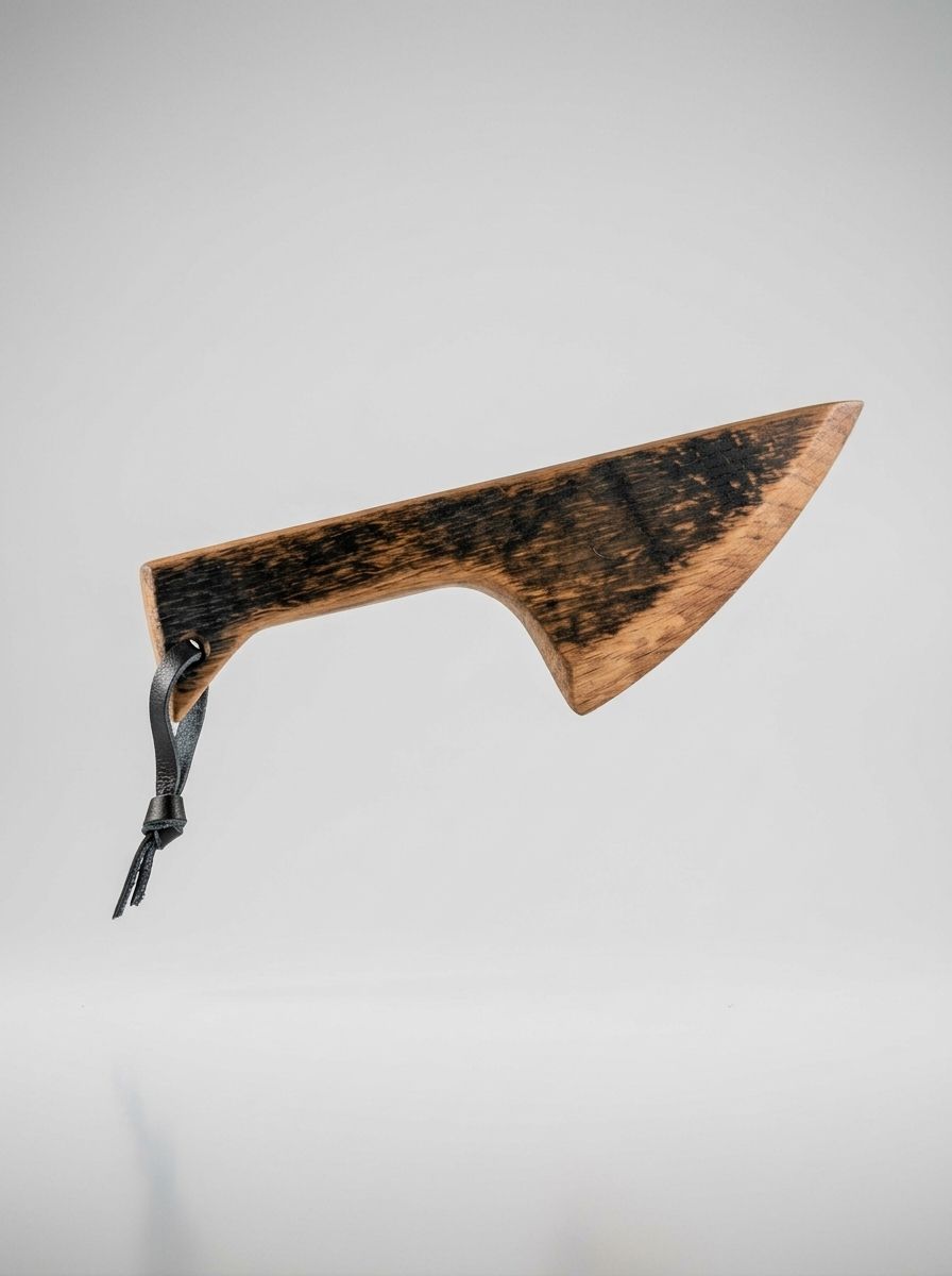 Hand Crafted Wooden Kink / BDSM / Wax Play Scraper made from Whisky Barrel Oak