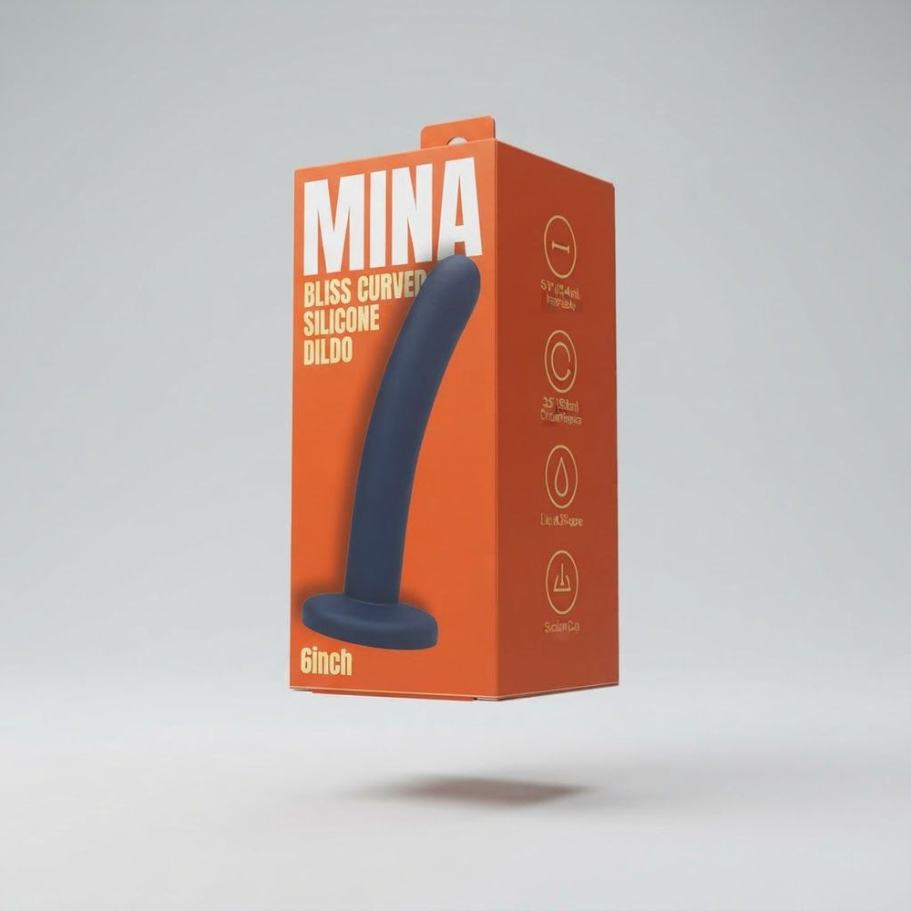 Mina Bliss Curved Silicone Dildo 6 Inch