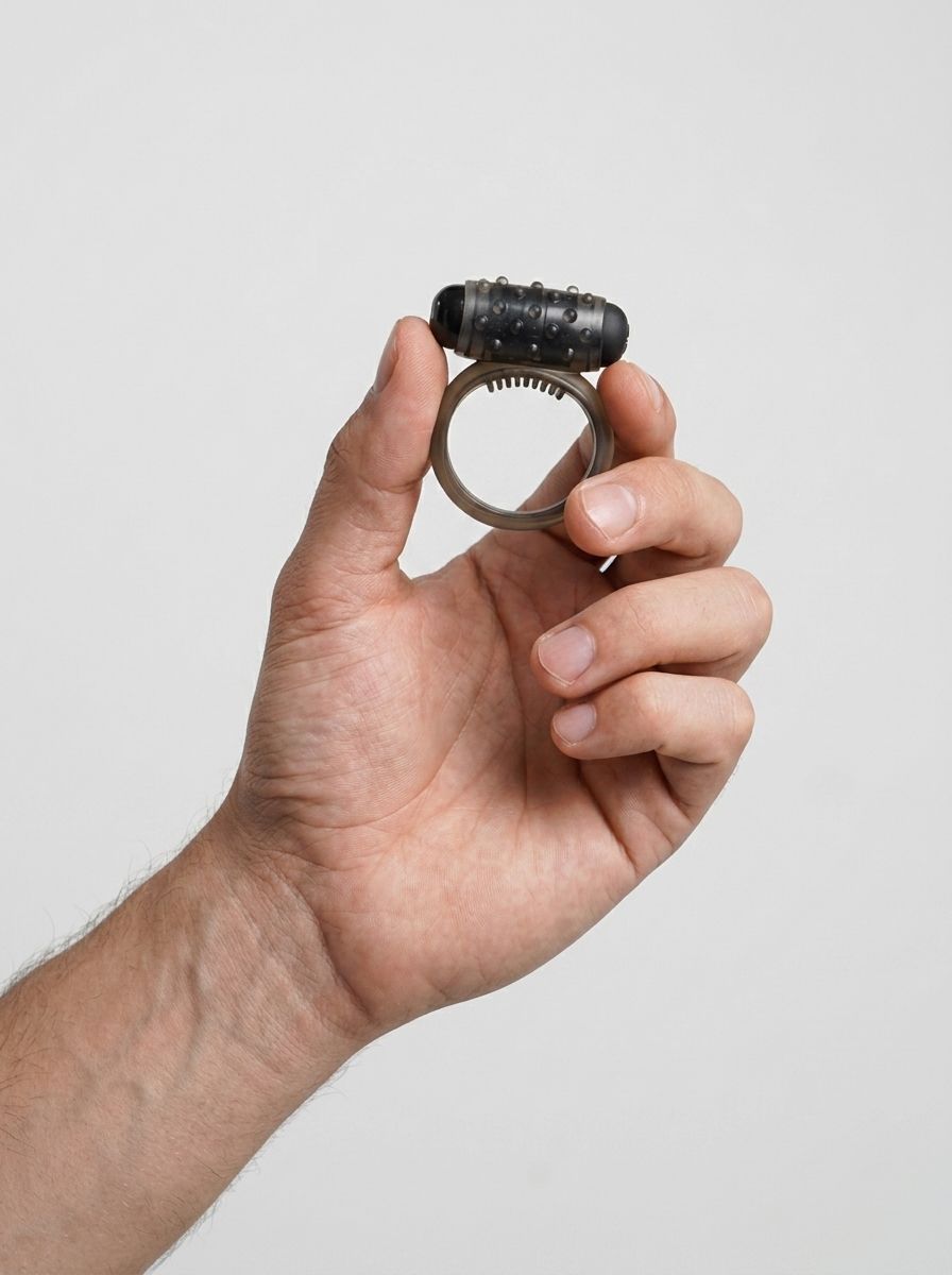 Vibrating Classic Smoke Cock Ring for Intense Orgasms and Delayed Ejaculation