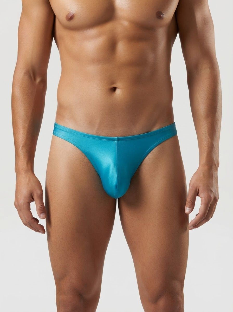 Men’s Full-Cut Thong Back Underwear – Blue Or Lime Green