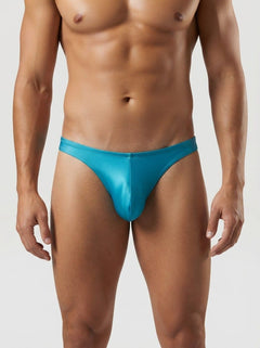 Men’s Full-Cut Thong Back Underwear – Blue Or Lime Green