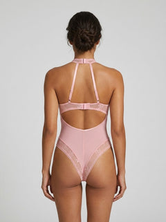 Elegant Pink Seduction Teddy Lingerie | Alluring Design Enhancing Your Curves