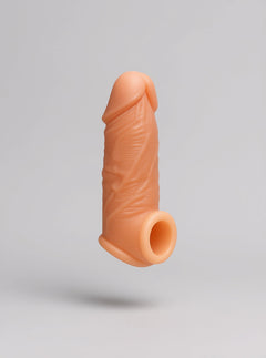 Blueline 5.25inch Super Real Penis Extension Sleeve With Ball Constriction Loop