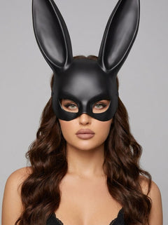 Plastic Bunny Mask Rabbit Masquerade Mask Bunny Ear Half Mask Party Ball Mask Cosplay Accessory for Easter Halloween