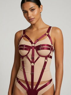 Strappy Teddy Bodysuit by Scandals