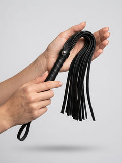 Mini Faux Leather Tickler Flogger – 21” BDSM Sensory Whip