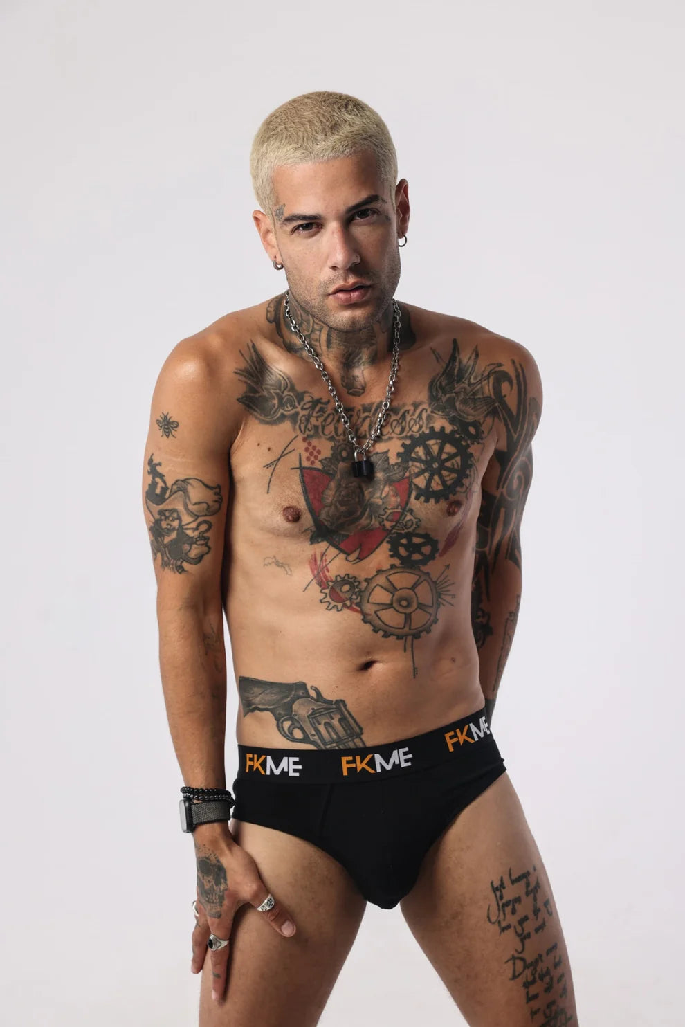 Luxury FKME Briefs Loud designed for men, made from high-quality cotton and spandex, offering both comfort and style in mens cotton briefs.
