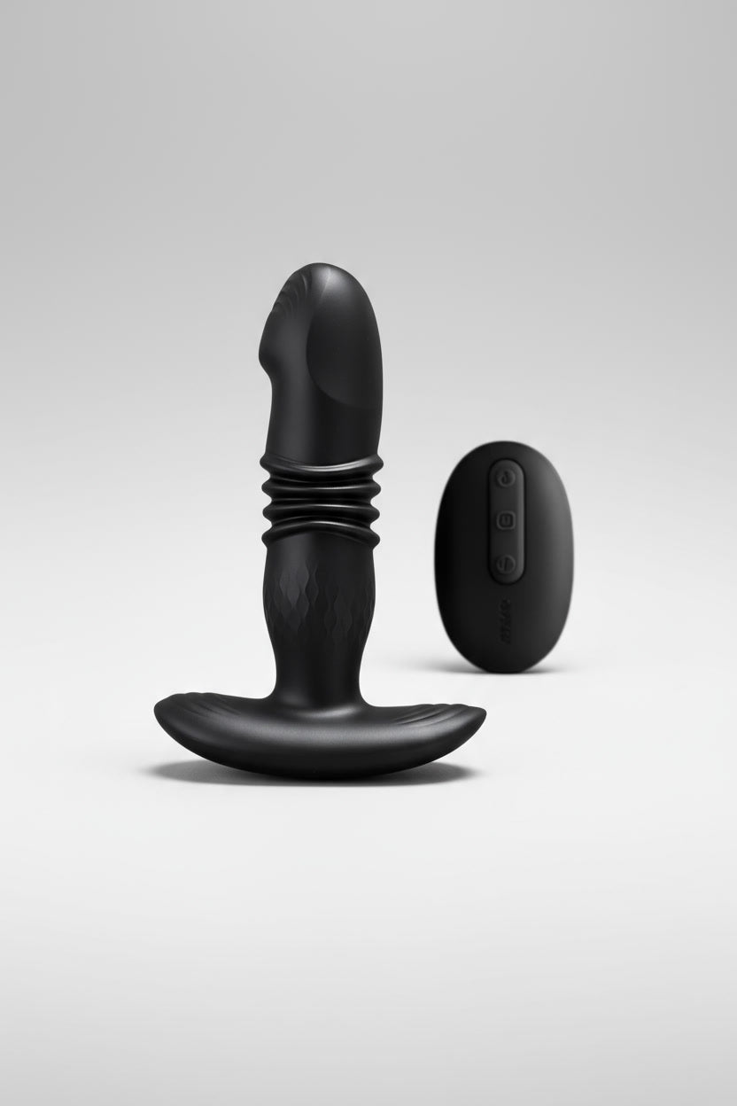 10-Function Thrusting Anal Vibrator - Waterproof Prostate Massager with Remote Control-OREN by Scandals