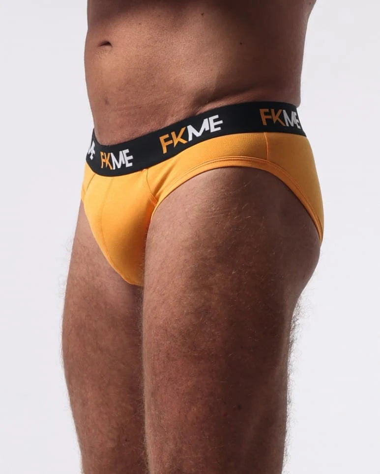 Dynamic FKME Briefs Loud featuring vibrant branding, tailored for men who desire luxury in their mens cotton briefs.