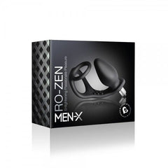 Rocks Off RO-Zen waterproof silicone vibrating anal toy with 7-speed bullet, shown in black with textured surface.