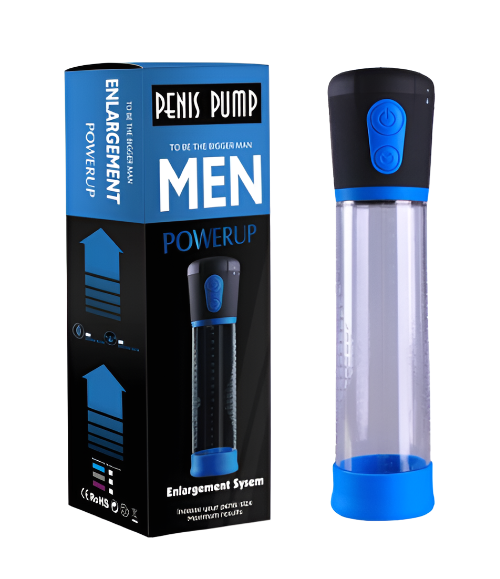 POWER UP Electric Penis Pump Extender - 3 Speeds, 30cm Length, Vacuum Suction 3 AAA