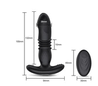 Remote control feature of the 10-Function Thrusting Anal Vibrator by Scandals, giving you freedom and convenience for an elevated experience.