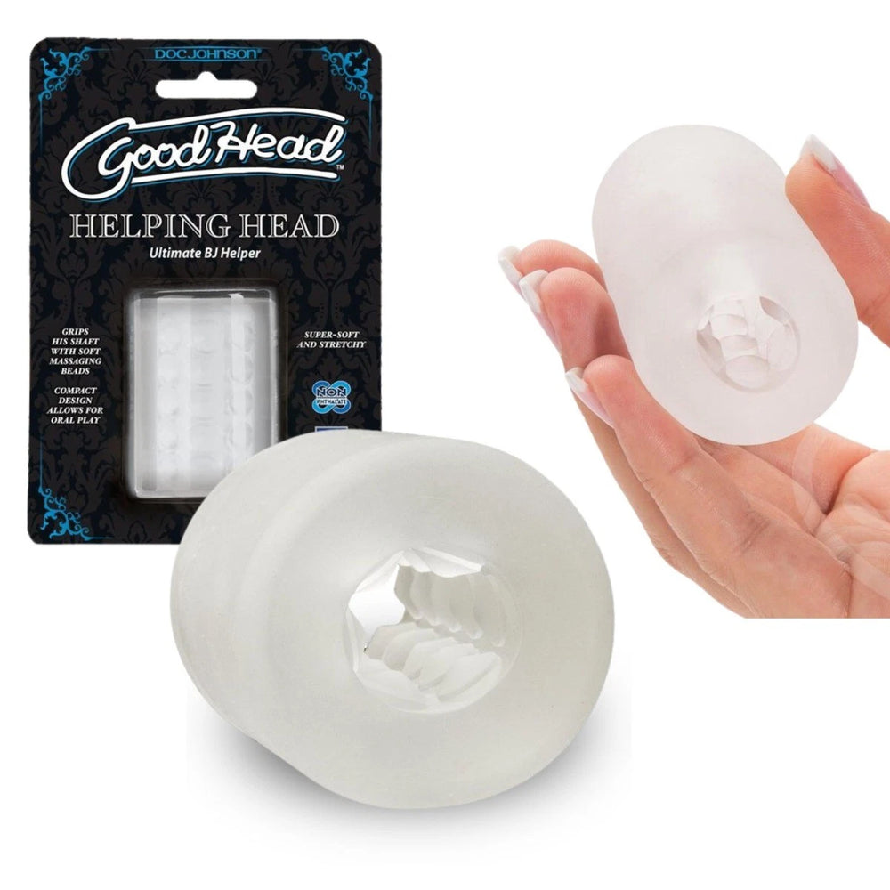 Goodhead Helping Hand Pro Stroker oral sex stroker in a premium soft-touch design