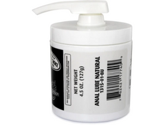 Doc Johnson Natural Anal Glide Lubricant - Petrolatum-based Formula for Hot Anal, Easy Pump Dispenser, 134g