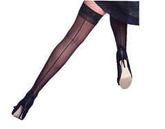Scarlet Seamer Lace Back Seam Hold Ups