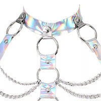 Thumbnail for Holographic Body Chain Harness with Adjustable Length