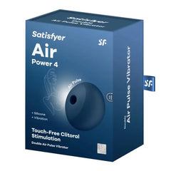 Elegant Air Power 4 vibrator highlighting 11 pressure wave intensities and 12 vibration programs for ultimate clitoral stimulation.