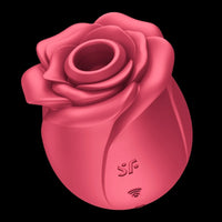 Thumbnail for a pink rose on a black background