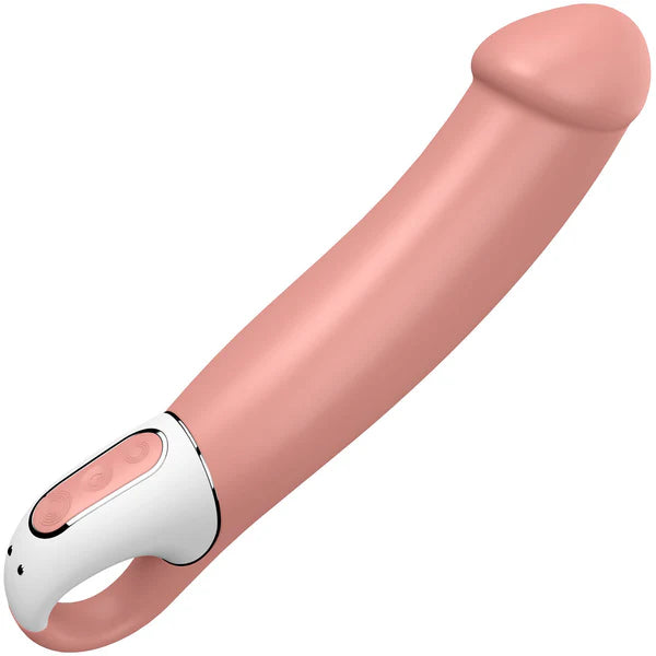 Satisfyer Master powerful rechargeable G-spot vibrator with sleek design and textured surface, ideal for targeted pleasure.