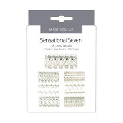 Transparent Me You Us Sensational Seven textured penis sleeves designed for enhanced pleasure and stimulation.