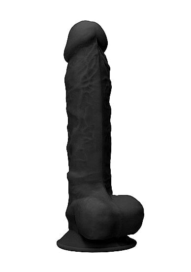 Real Rock Dual Density Thermo-Reactive Silicone Dildo with Balls