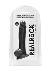 Thumbnail for Real Rock Dual Density Thermo-Reactive Silicone Dildo with Balls