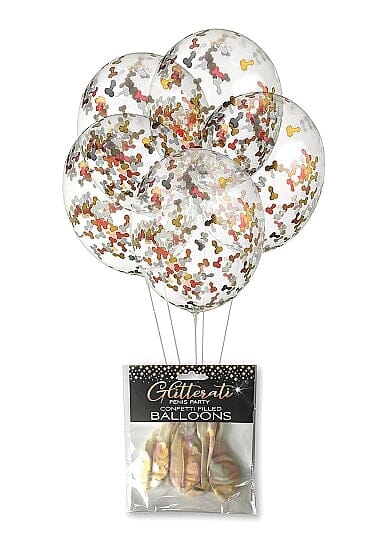 Colorful confetti balloons from Little Genie with bright, cheerful designs, perfect for celebrations and parties.