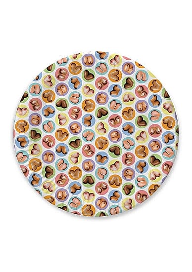 Little Genie Dirty Boob Plates novelty dishware featuring humorous boob-shaped plates on a white background.