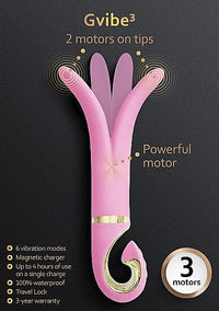 G Vibe 3 Unisex Dual Flexible Tip Vibrator Prostate Massagers GVibe (Shots) 