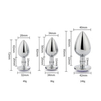 Stylishly arranged Toosh Metal Butt Plug Silver Set of 3, perfect for both beginners and advanced users seeking aesthetic pleasure.