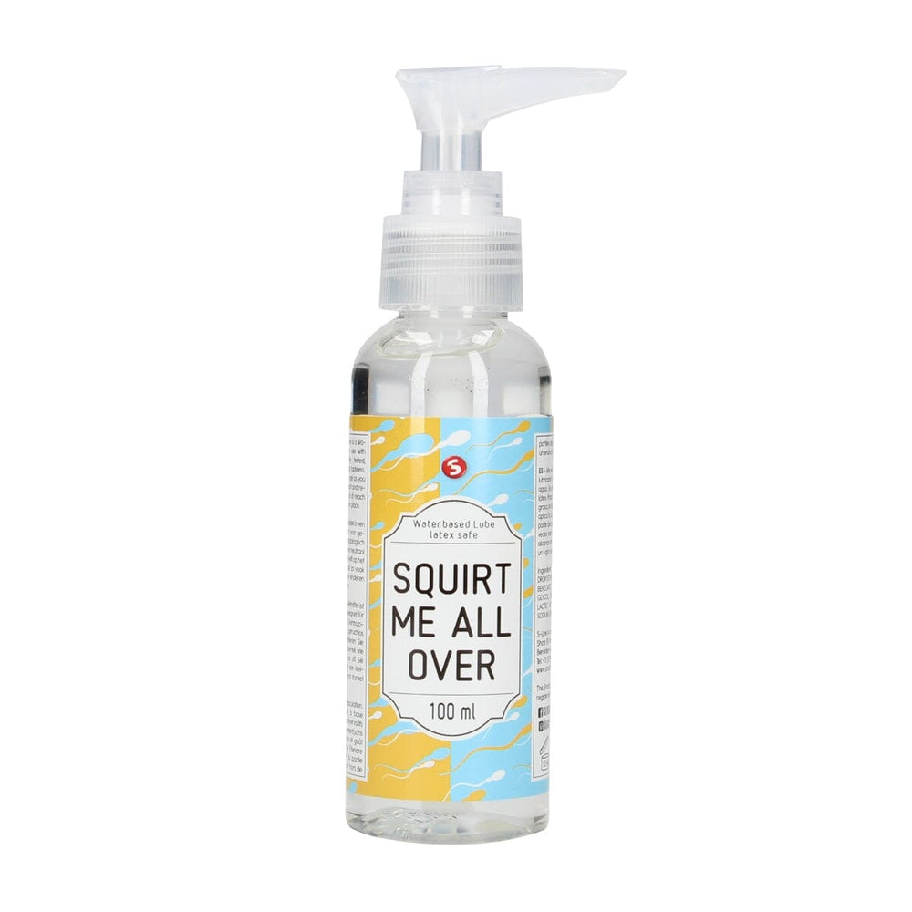 S-line water-based lubricant gel, 100ml, shown in a clear container with smooth gel texture for intimate use