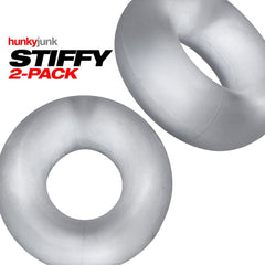 Lifestyle shot of Hunkyjunk Stiffy 2-Pack Bulge Cockrings in a sophisticated setting, emphasizing their appeal and functionality as luxurious 2-pack cock rings.