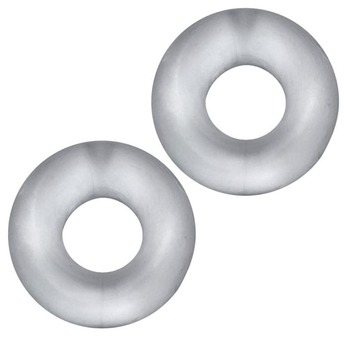 Hunkyjunk Stiffy 2-Pack Bulge Cockrings displayed elegantly, showcasing the soft and stretchy material of these luxury 2-pack cock rings.