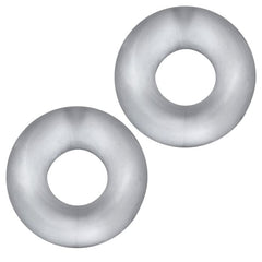 Hunkyjunk Stiffy 2-Pack Bulge Cockrings displayed elegantly, showcasing the soft and stretchy material of these luxury 2-pack cock rings.