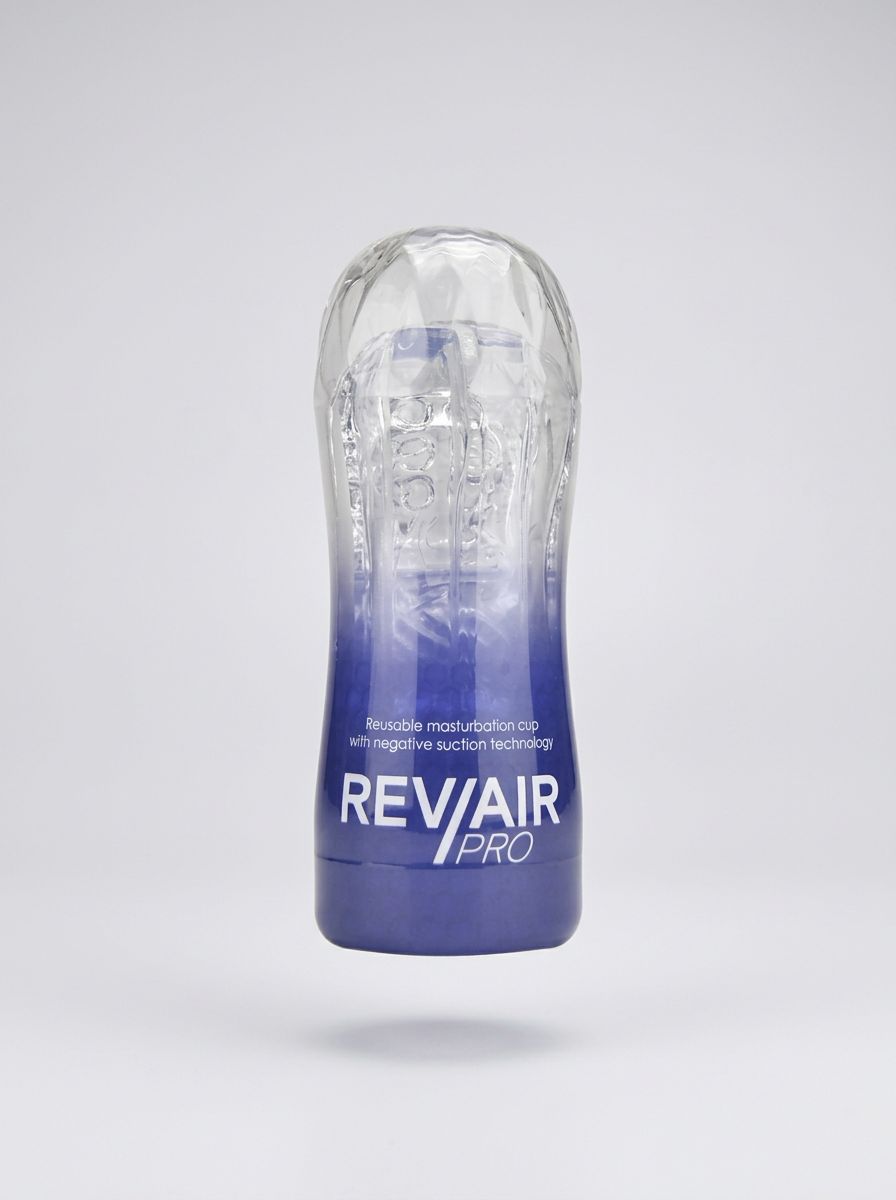 Rev-Air Pro Reusable Textured Masturbation Cup