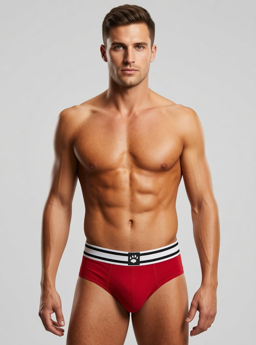 Prowler Red White Open Assless Men's Brief