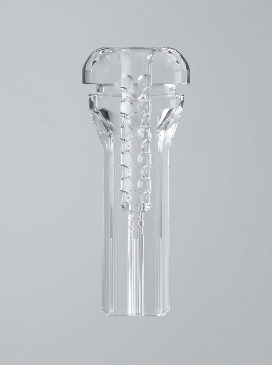 PDX Elite ViewTube XXL Clear See-Through LED Stroker Male Masturbator With EZ Grip Handle