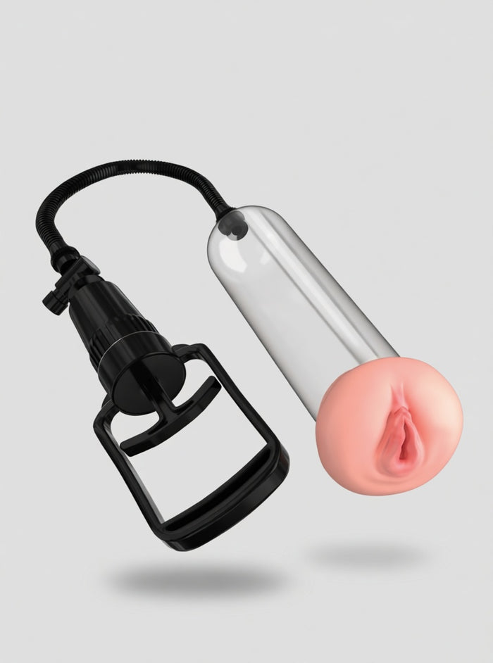 Pipedream Pump Worx Beginner's "Pussy" Pump – 2 in 1 Masturbator and Penis Pump