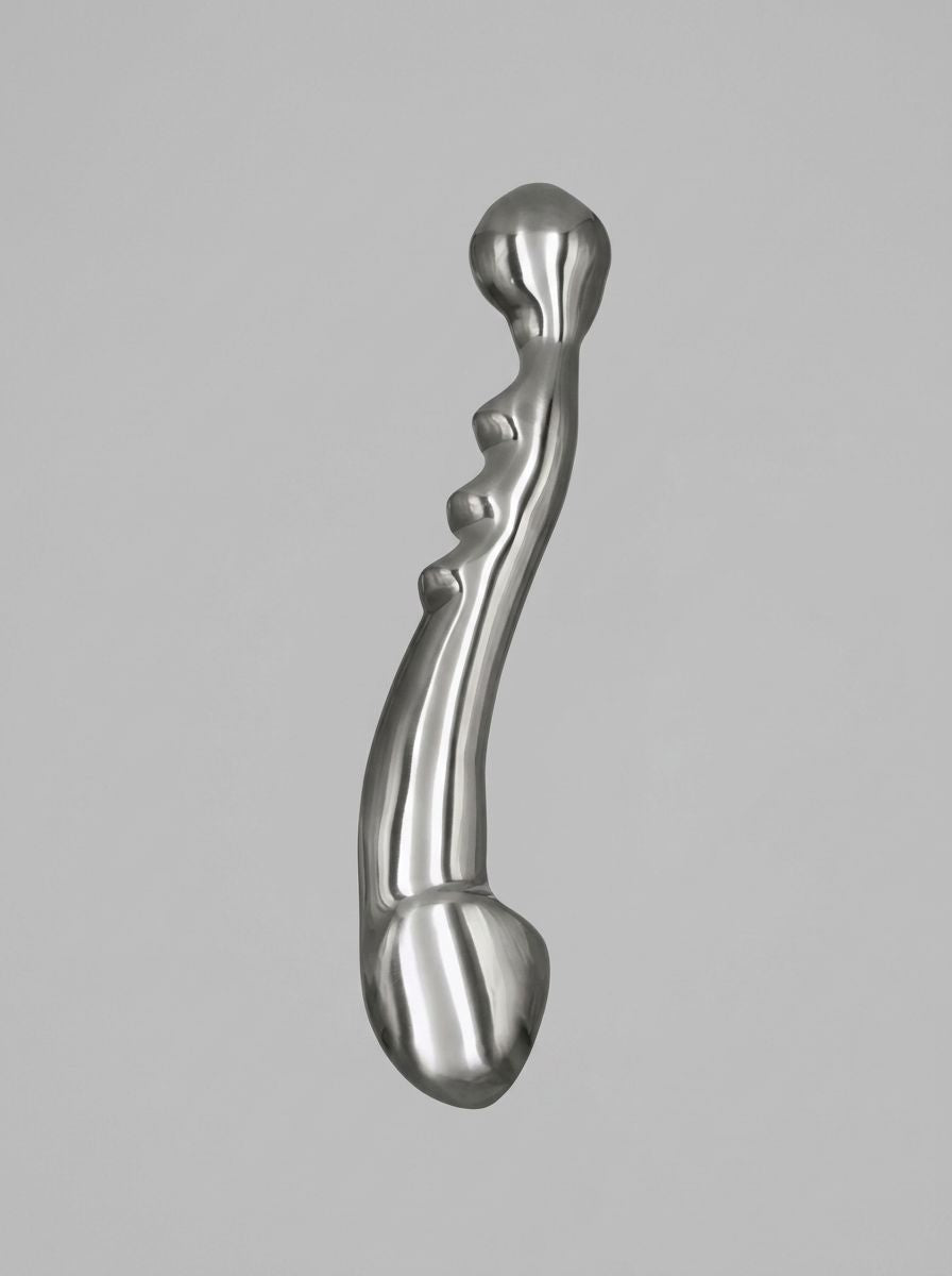 Stainless Steel 11” Dildo – Luxury Double-Ended S-Shaped Weighted Temperature-Responsive Design