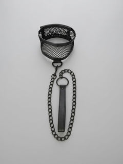 S&M Fishnet Collar & Leash Bondage Set showcasing luxury design and adjustable fit for custom restraint.